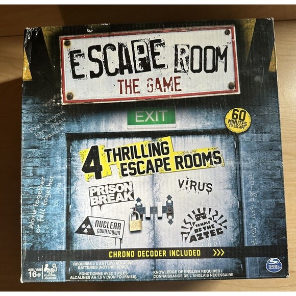 Escape Room The Game 4 Adventures Plus 3 Expansions Pre-owned - Picture 1 of 10